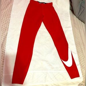 Nike Sports Leggings - RED